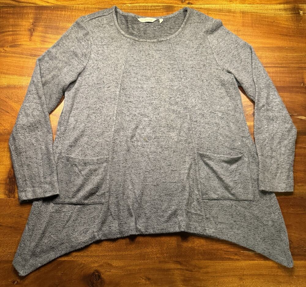 Soft Surroundings Women’s Softie Tunic Minimalist Lagenlook Comfy Casual Sz S